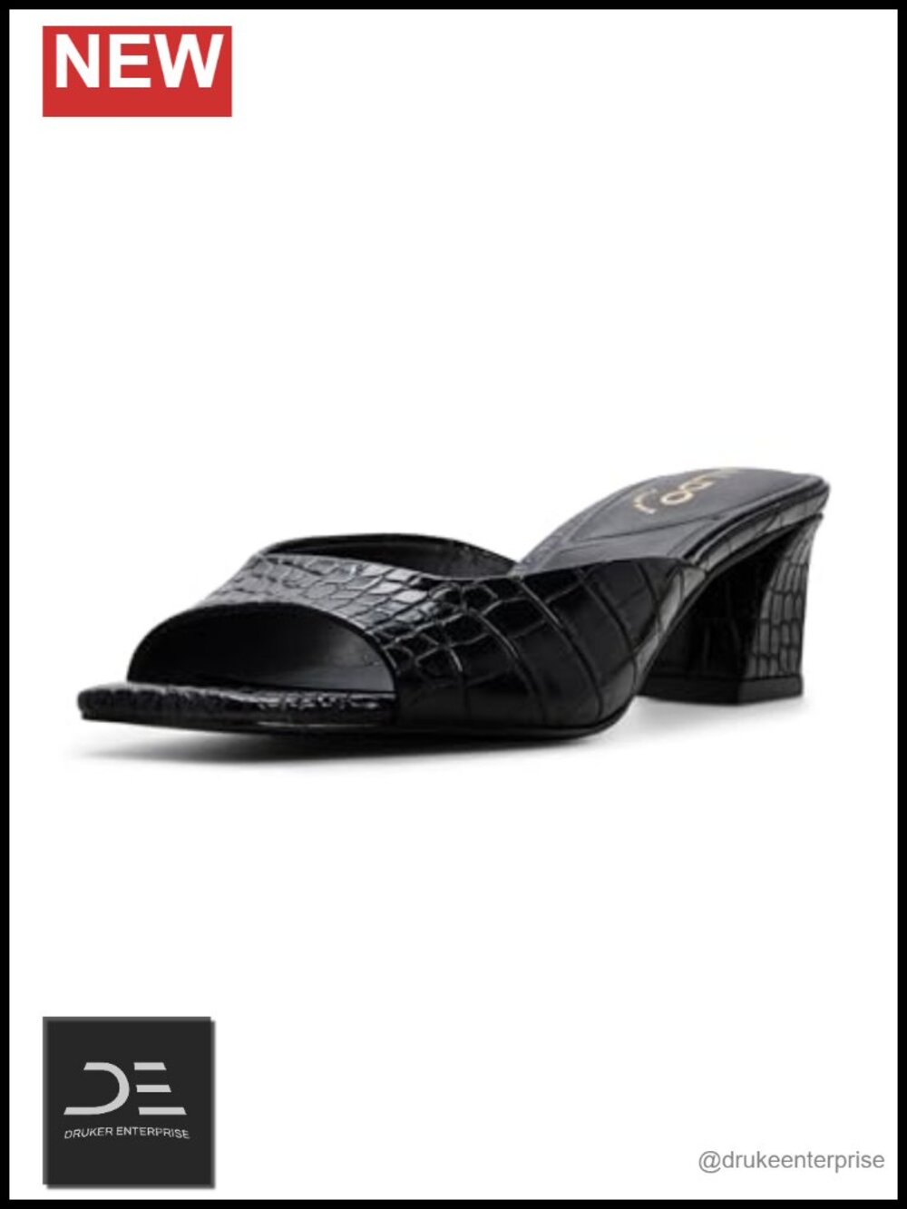 ALDO Byanka Open-Toe Heeled Mule Sandals Square Toe Slip On